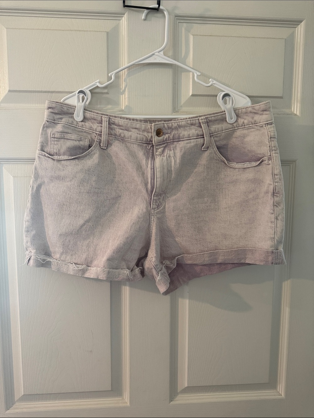 Universal Thread Light Lavender Wash Denim Shorts